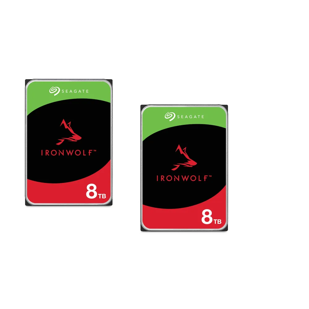 Seagate 2er Set IronWolf NAS HDD ST8000VN004 - 8 TB 3,5 Zoll