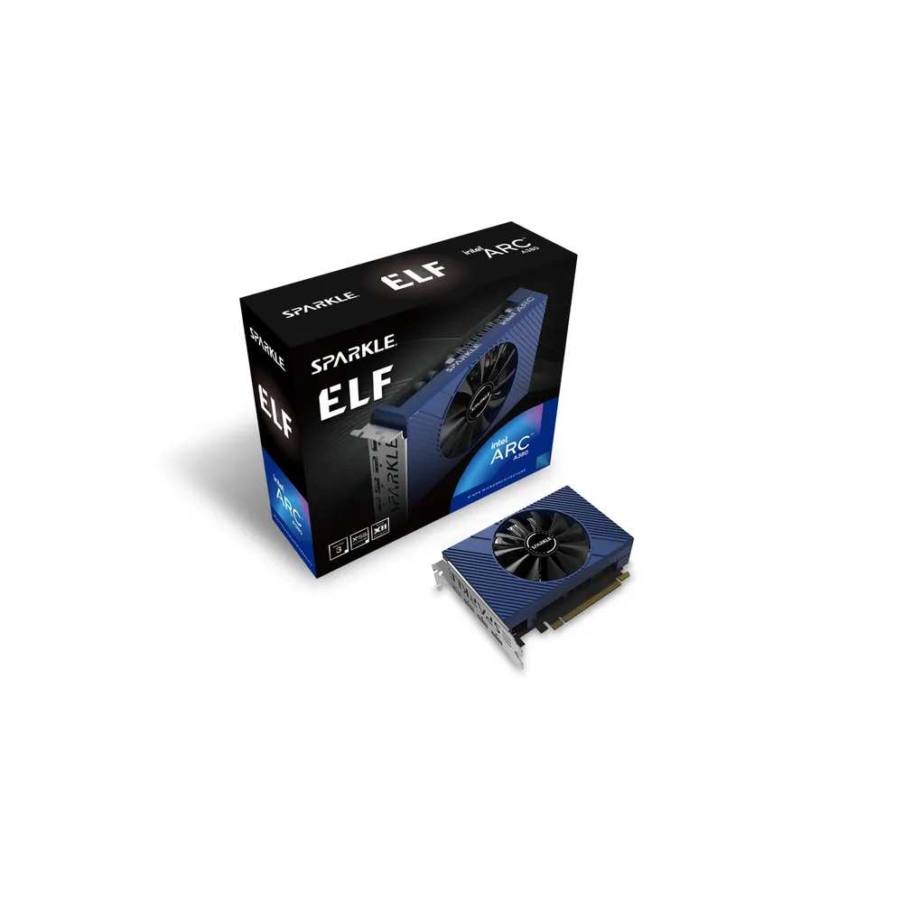 SPARKLE Intel Arc A380 ELF 6GB OC GDDR6 Grafikkarte 1x HDMI 3x DP SPARKLE Intel Arc A380 ELF 6GB OC GDDR6 Grafikkarte 1x HDMI 3x DP