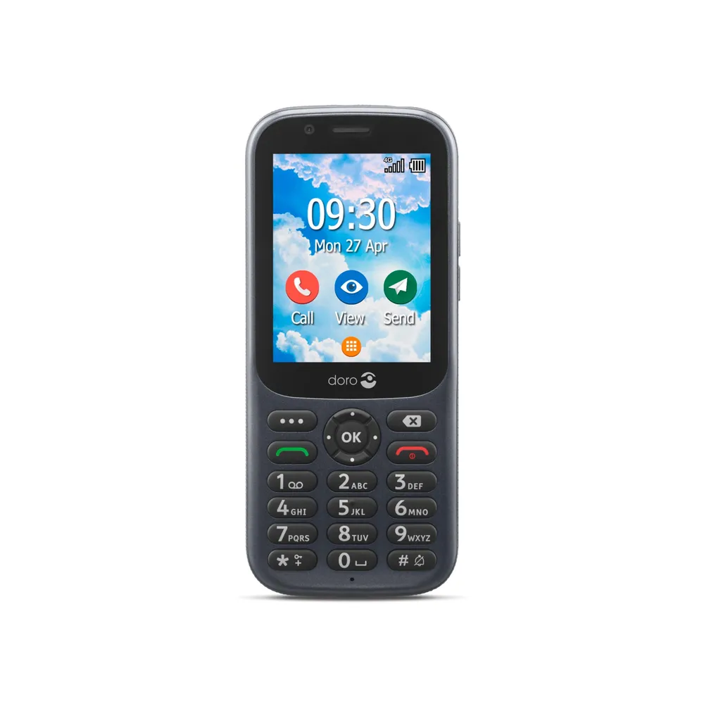 Doro 730X Seniorenhandy In Graphit – Stoß- & Wasserfest (IP54), Mit Notruftaste, Großer Tastatur, HD Voice