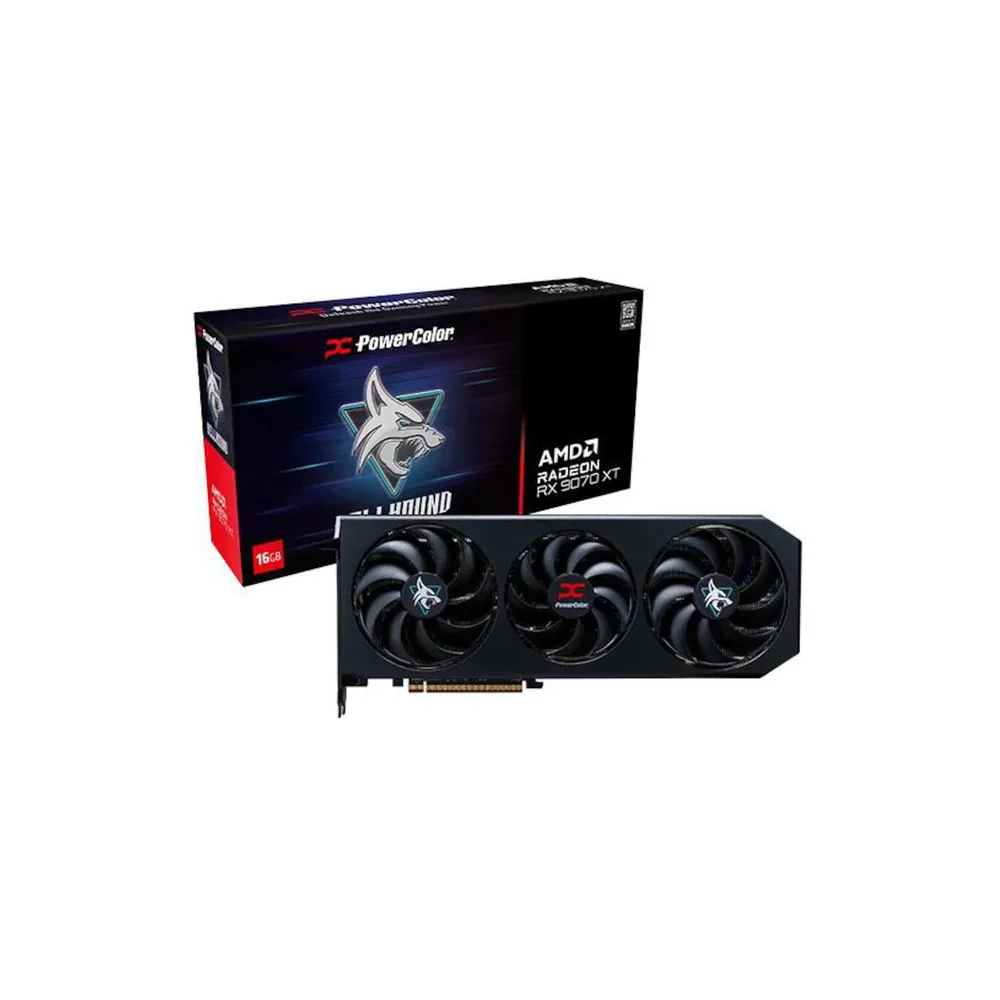 POWERCOLOR AMD Radeon RX 9070 XT Hellhound OC 16GB GDDR6