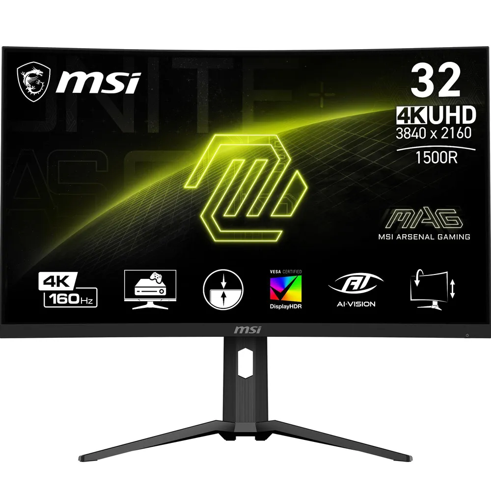 MSI MAG 321CUPDFDE 31.5 Zoll 4K / Full HD (DualMode) Curved Rapid ...