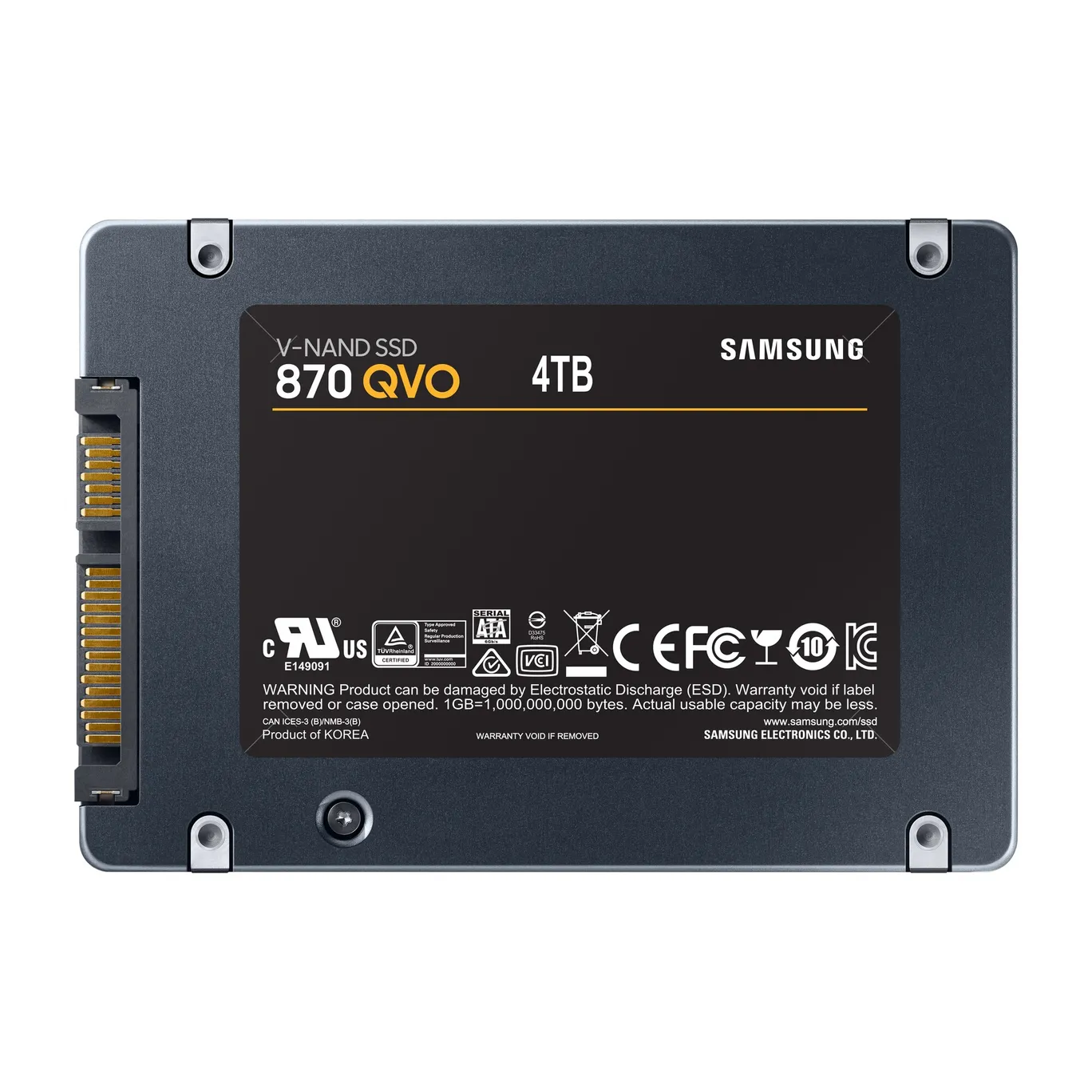 Samsung 870 QVO Interne SATA SSD 4 TB 2.5zoll QLC
