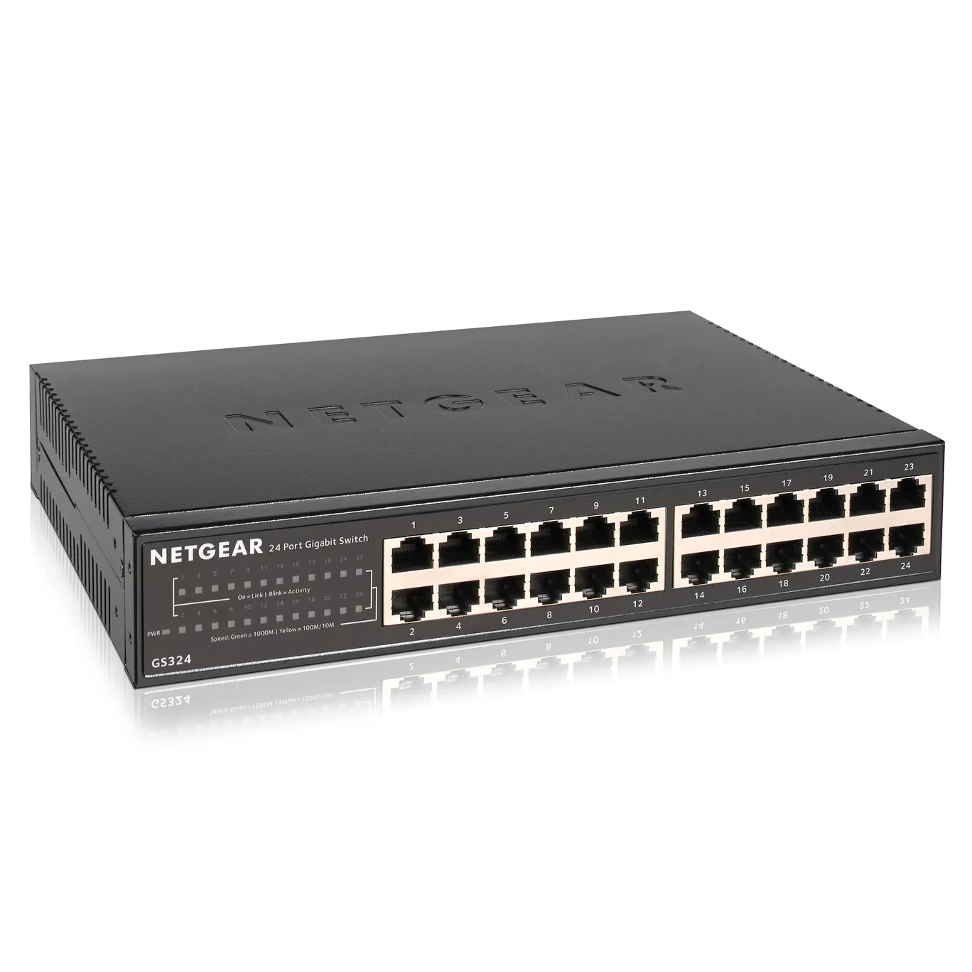 NETGEAR 24-Port Gigabit Switch – Unmanaged Netzwerk-Switch Für Desktop, Wand Oder Rack – Plug & Play