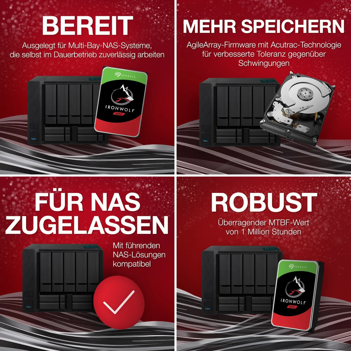 Seagate 2er Set IronWolf NAS HDD ST10000VN000 20TB - 2x10TB 3,5