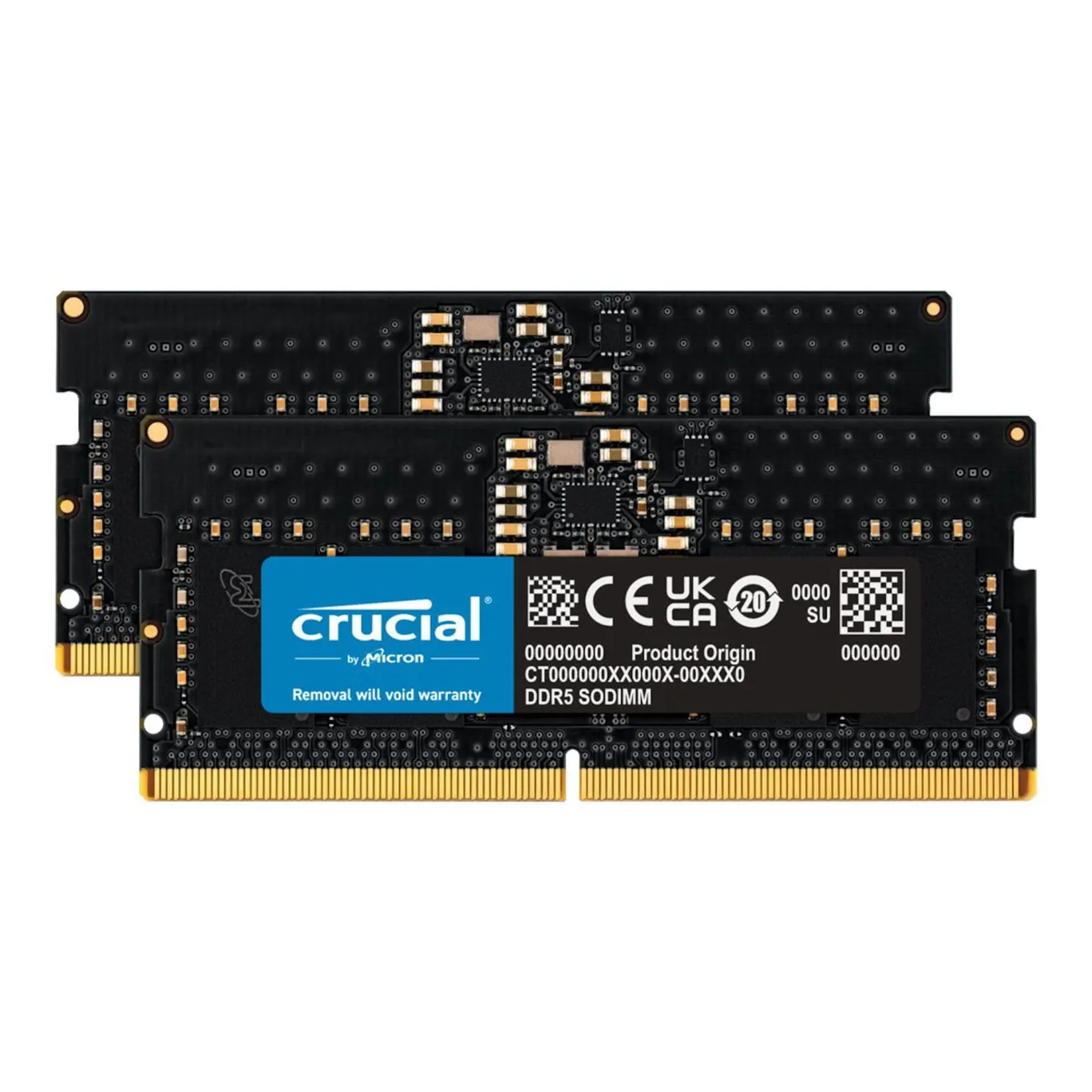 32GB (2x16GB) Crucial DDR5-4800 CL 40 SO-DIMM RAM Notebook