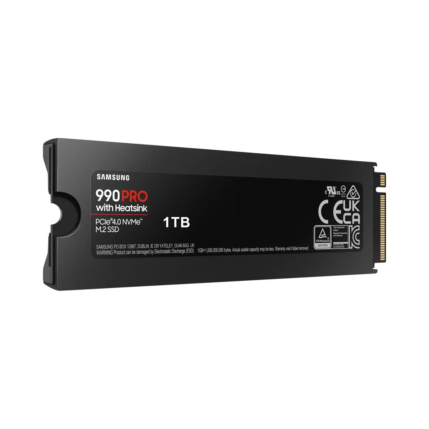 Samsung 990 PRO Heatsink NVMe M.2 SSD 1 TB M.2 PCIe 4.0 3D-NAND Samsung 990 PRO Heatsink NVMe M.2 SSD 1 TB M.2 PCIe 4.0 3D-NAND