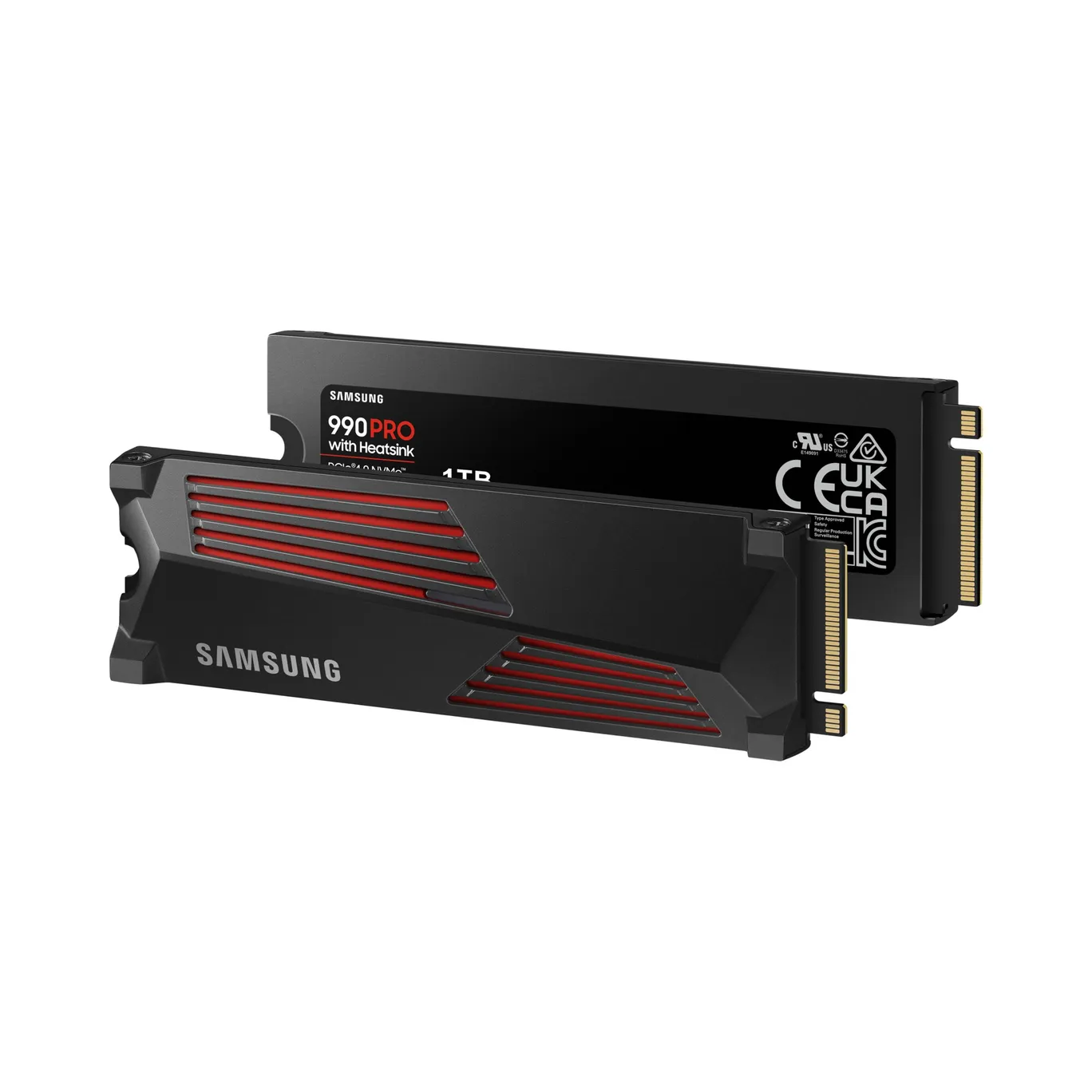 Samsung 990 PRO Heatsink NVMe M.2 SSD 1 TB M.2 PCIe 4.0 3D-NAND TLC Samsung 990 PRO Heatsink NVMe M.2 SSD 1 TB M.2 PCIe 4.0 3D-NAND TLC