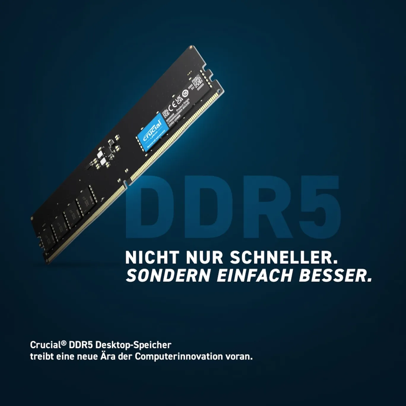 32GB (1x32GB) Crucial DDR5-5600 CL46 RAM Arbeitsspeicher