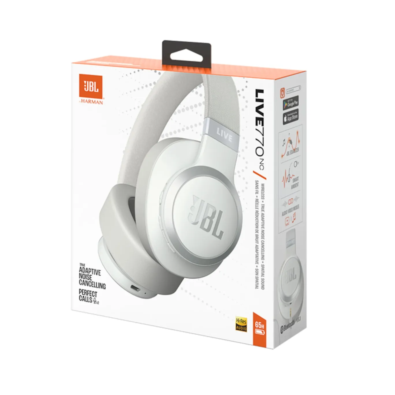 JBL LIVE 770 NC Wireless Bluetooth Over-Ear Kopfhörer weiß