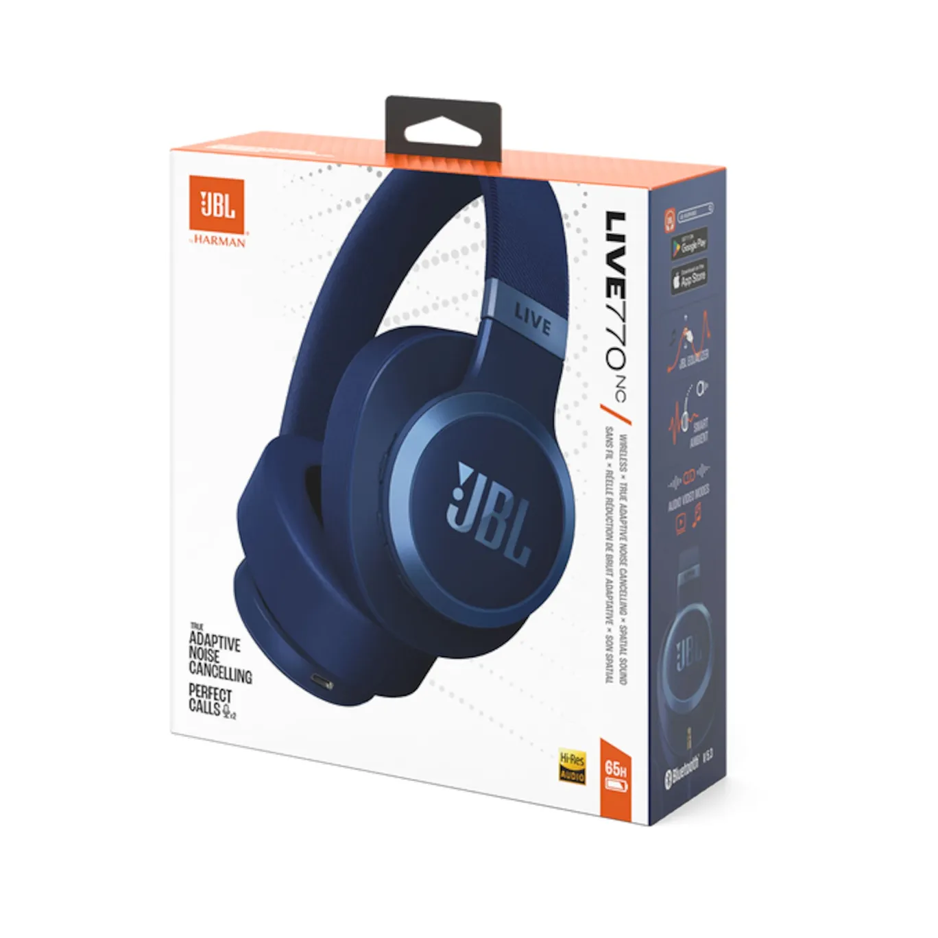 JBL LIVE 770 NC Wireless Bluetooth Over-Ear Kopfhörer blau