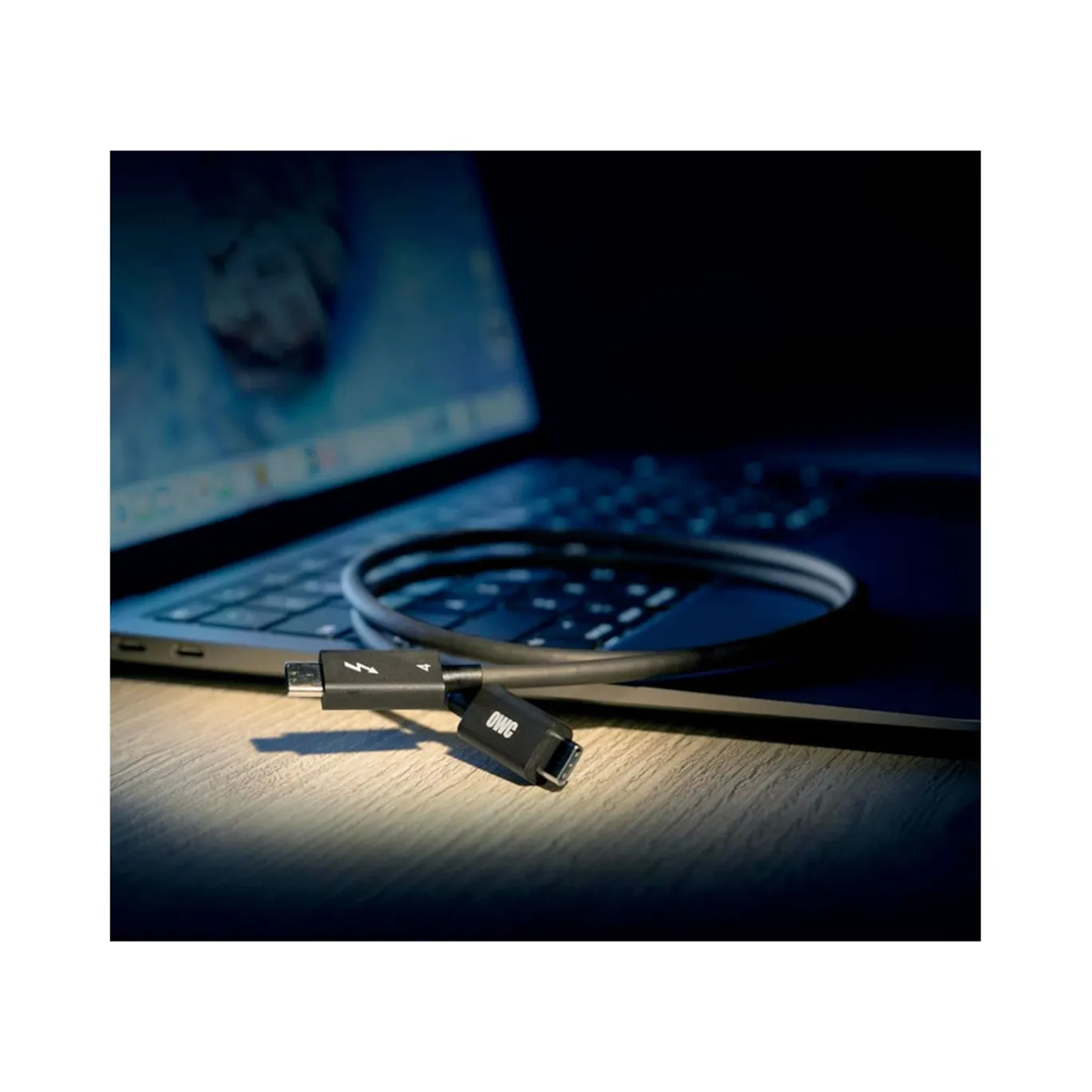 OWC - 1,0m Thunderbolt 4 / USB-C Kabel - Voll funktionsfähig für alle Thunderbolt 3 und 4, USB-C, und USB4 Geräte, bis zu 40 Gb/s, 100 Watt, 20V/5A, kompatibel für 8K Thunderbolt
