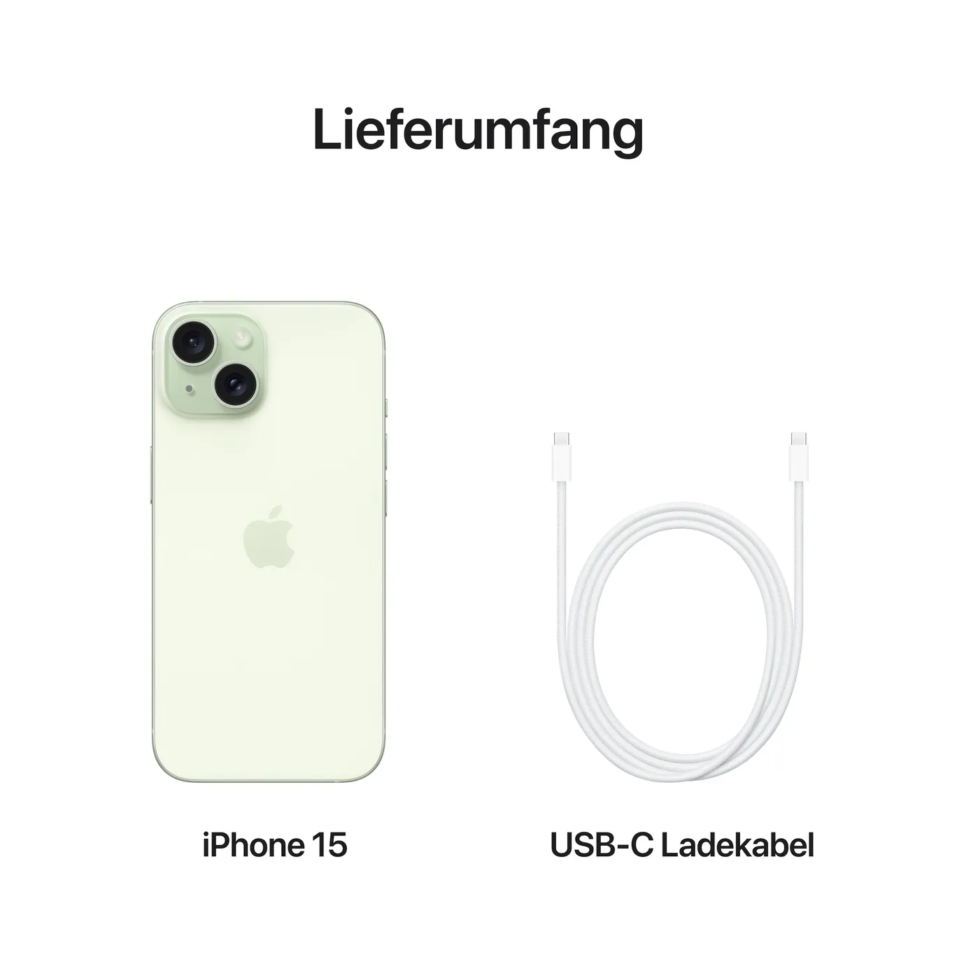 Apple iPhone 15 128 GB Grün MTP53ZD/A