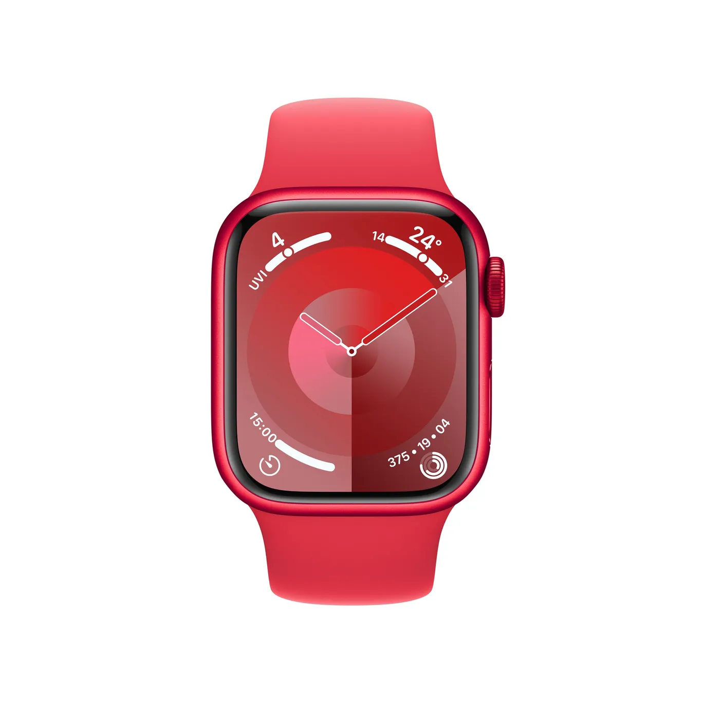 Apple Watch Series 9 LTE 41mm Aluminium Product RED Sportarmband ProductRED S M