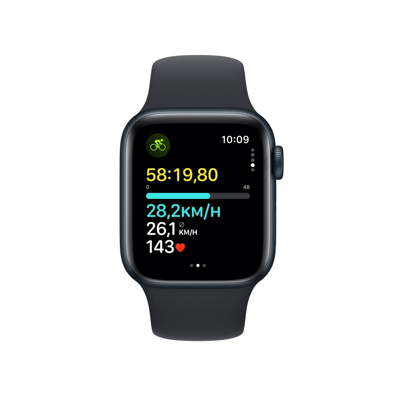 Apple Watch SE 2. Gen GPS 40mm Alu Mitternacht Sportarmband Mitternacht S M