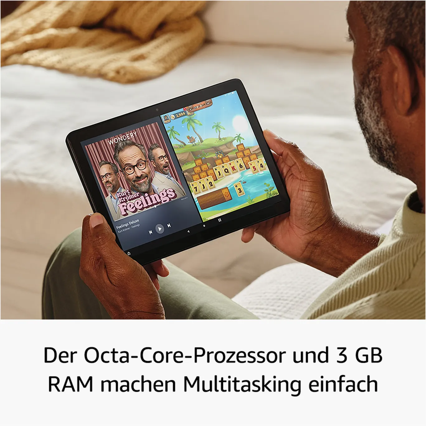 Amazon Fire HD 10 Tablet 2023 - für Entspannung optimiert, 10,1-Zoll-Full-HD-Display, Octa-Core-Prozessor, 3 GB RAM, bis zu 13 Stunden Akkulaufzeit, Amazon Fire HD 10 Tablet 2023 - für Entspannung optimiert, 10,1-Zoll-Full-HD-Display, Octa-Core-Prozessor, 3 GB RAM, bis zu 13 Stunden Akkulaufzeit,