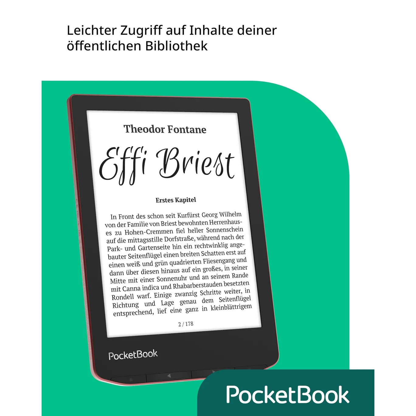 PocketBook Verse Pro eReader passion red mit 300 DPI 16 GB