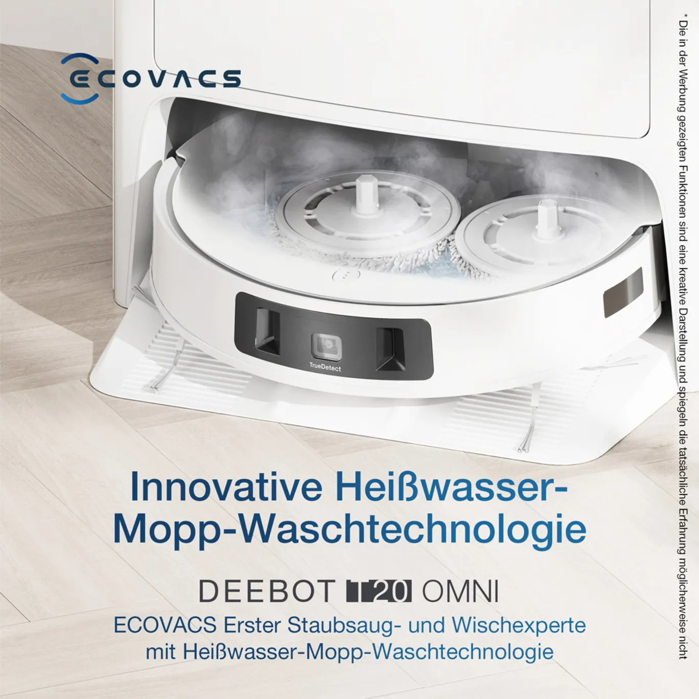 ECOVACS DEEBOT T20 OMNI Saugroboter mit Wischfunktion, 6000Pa, OMNI-Station