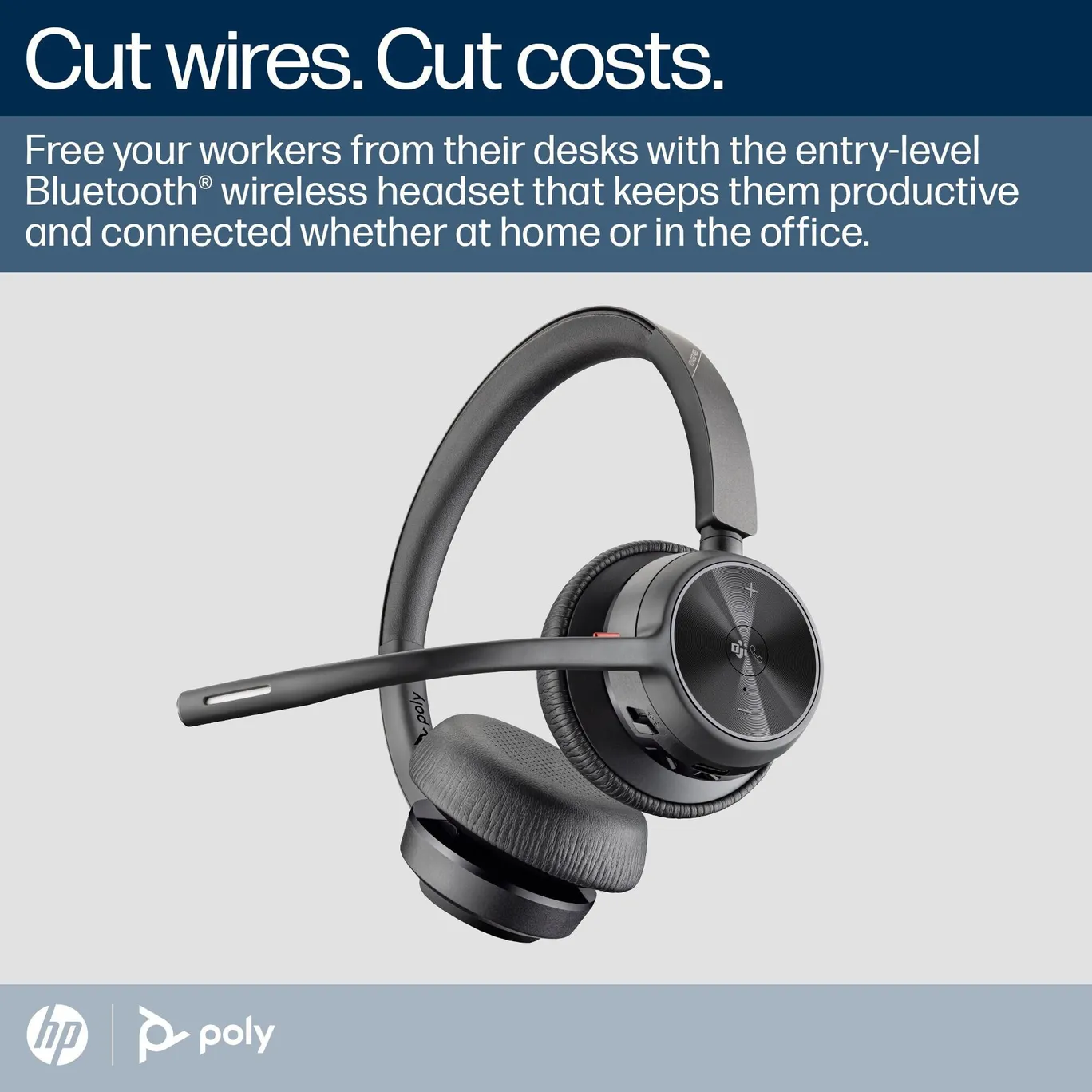 Poly Voyager 4320-M / UC, USB-C/ Wireless Headset + BT700 Dongle +