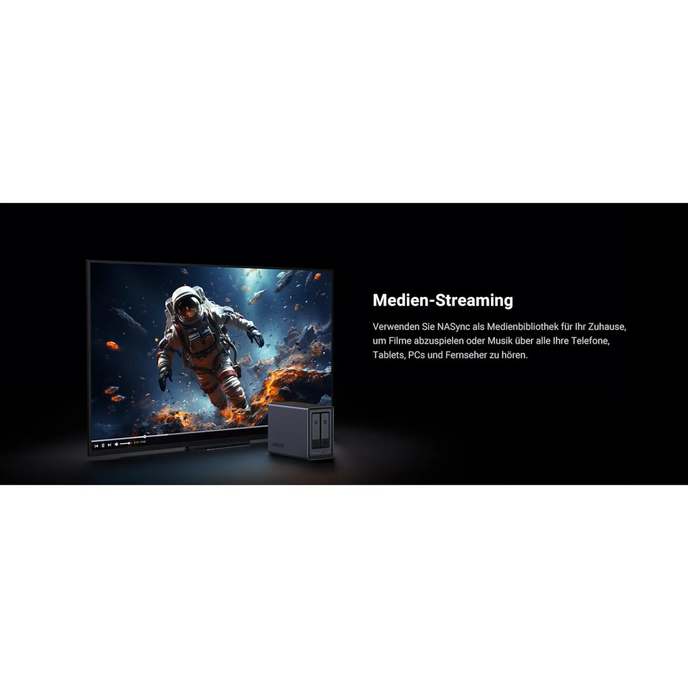 UGREEN NASync DXP2800 NAS System 2-Bay 8TB inkl. 2x WD WD40EFPX