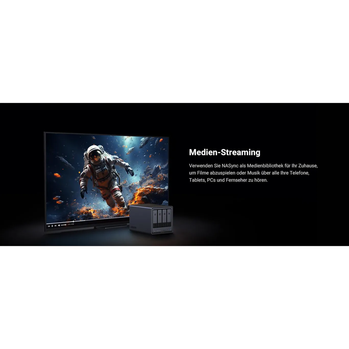 UGREEN NASync DXP4800 Plus NAS System 4-Bay 16TB inkl. 4x WD