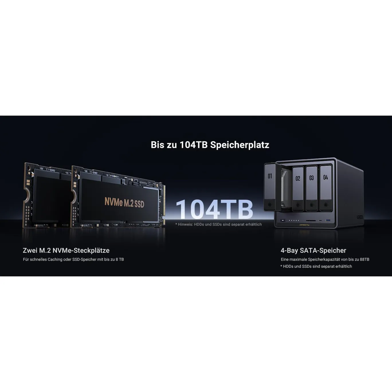 UGREEN NASync DXP4800 Plus NAS System 4-Bay