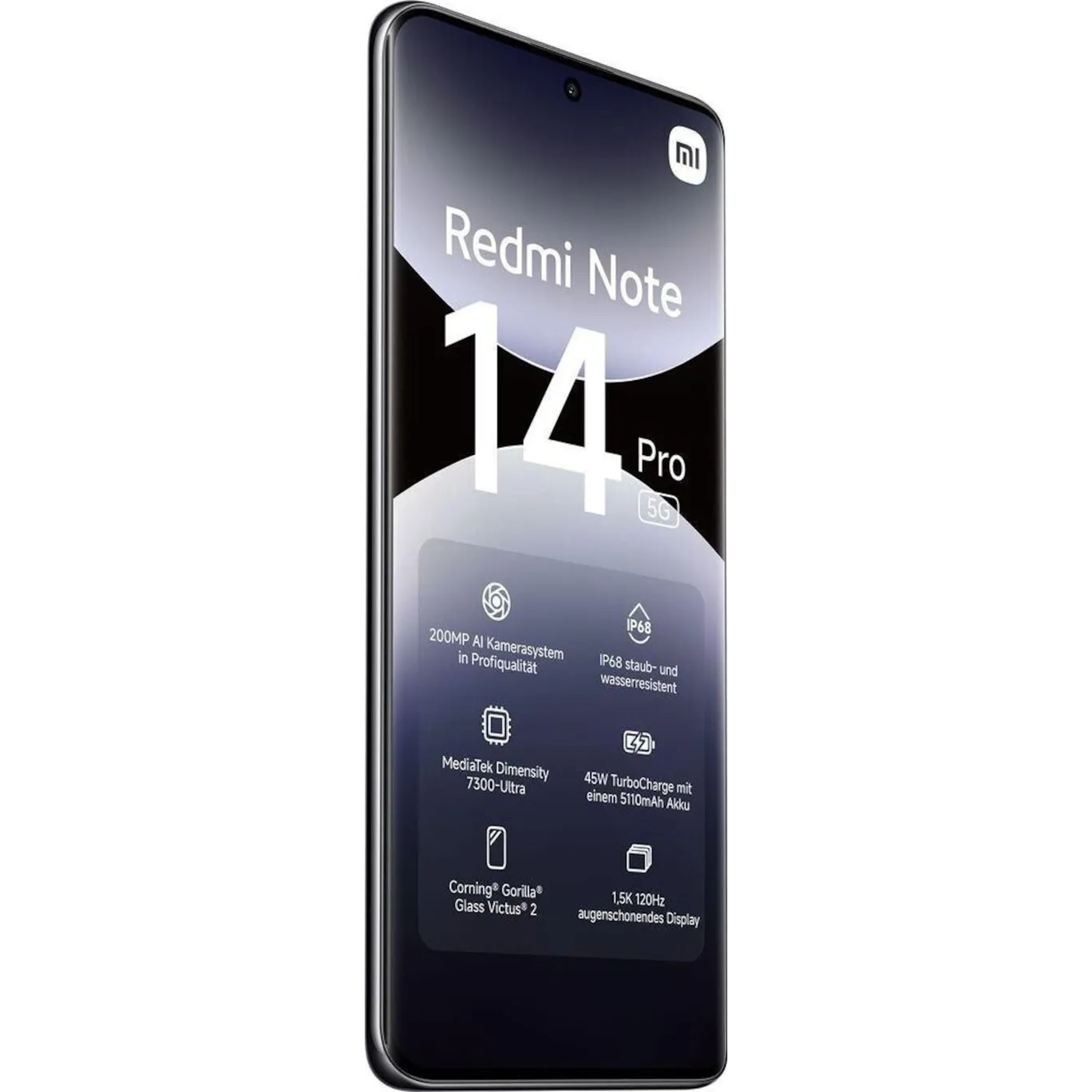 Xiaomi Redmi Note 14 Pro 5G 8/256GB Dual-SIM Smartphone midnight black