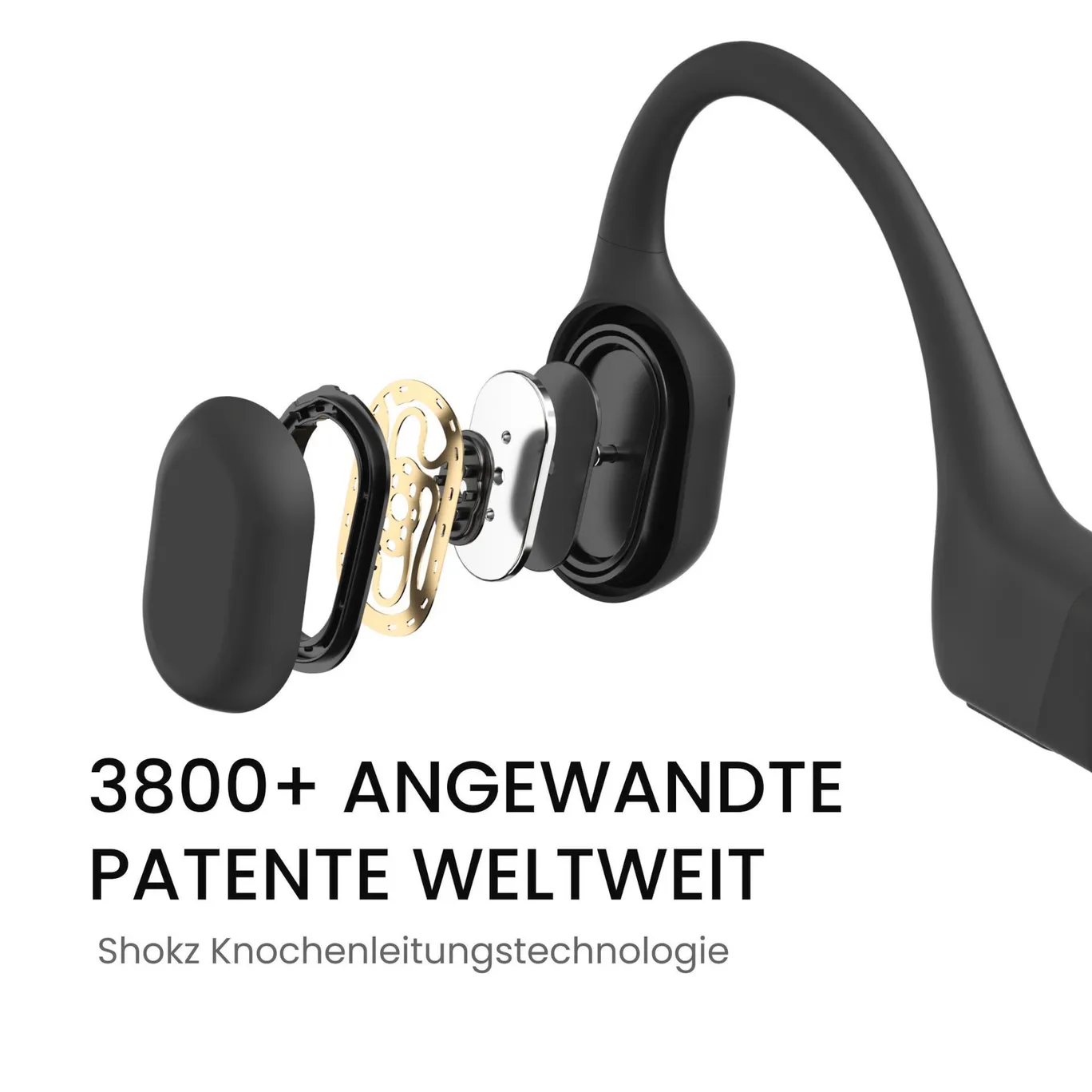 Shokz OpenRun USB-C Sportkopfhörer schwarz