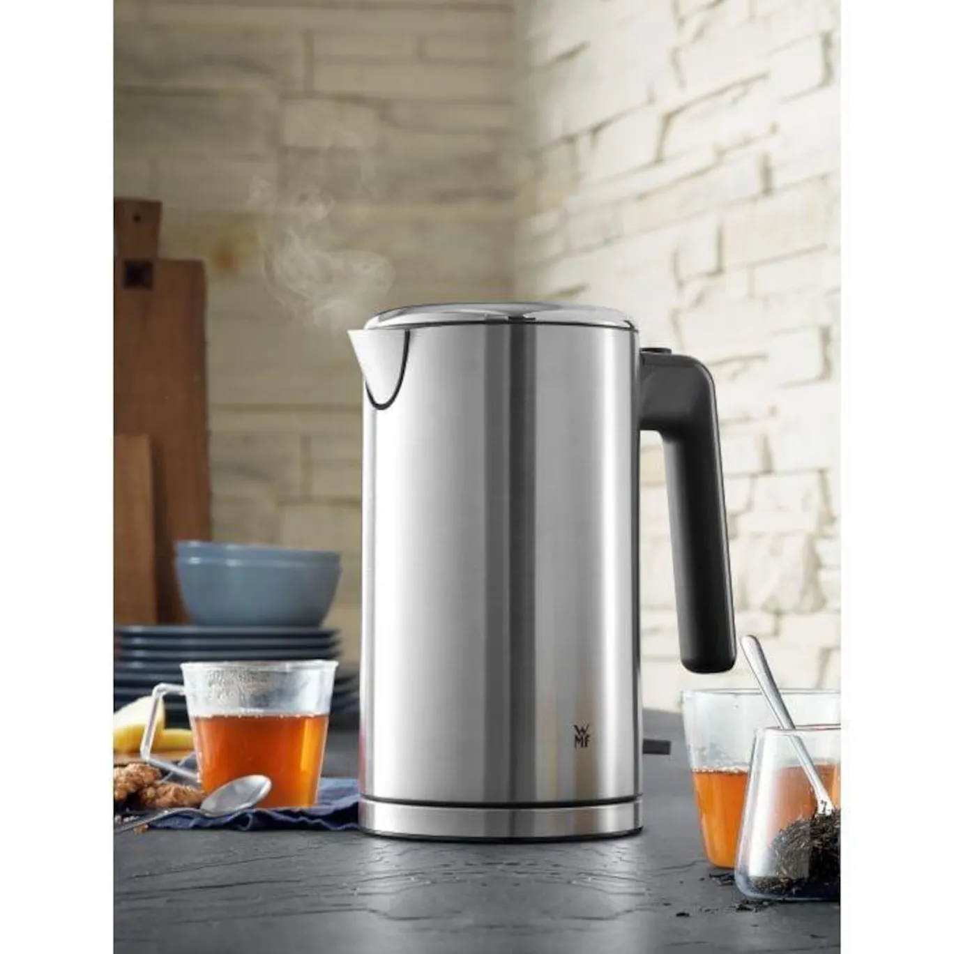 WMF Lono doppelwandiger Edelstahl Wasserkocher 1,3l Edelstahl