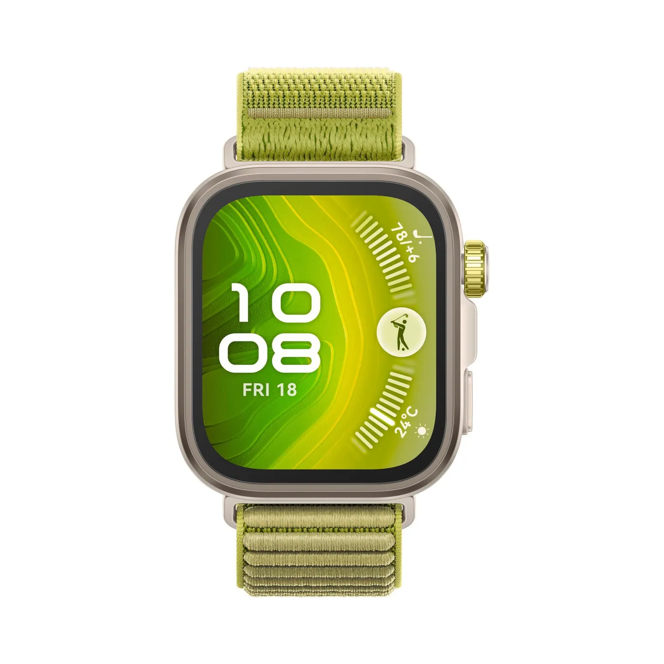 Huawei Watch Fit 4 Pro Green Fluoroelastomer Strap
