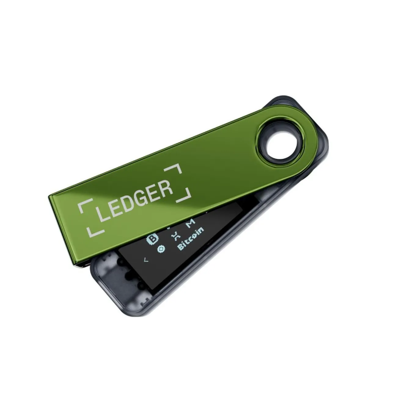Ledger Nano S Plus Hardware-Geldbörse oxidate-grün
