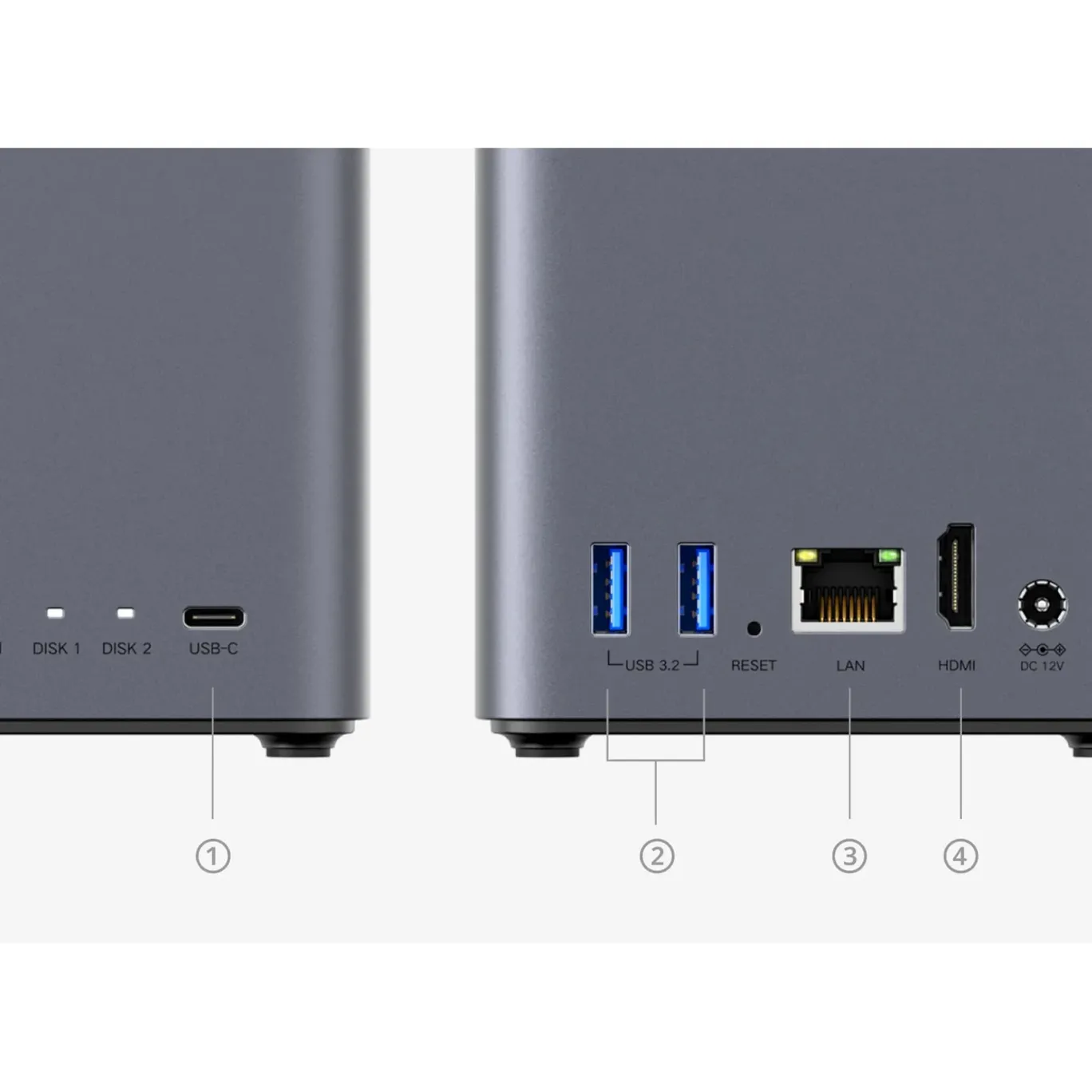 UGREEN NASync DH2300 NAS System 2-Bay 8TB inkl. 2x WD WD40EFZZ NAS