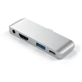 Satechi Aluminum Type-C Mobile Pro Hub für iPad Pro Silber