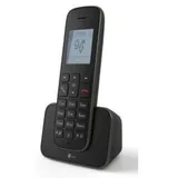 Telekom Sinus A 207 schnurloses, analoges Festnetztelefon mit AB schwarz