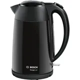 Bosch TWK3P423 Wasserkocher kabellos, DesignLine 1,7 l, 2.400 W, schwarz