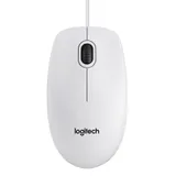 Logitech B100 Kabelgebundene Maus Weiß Bulk