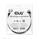 Club 3D USB 3.2 Typ-A auf micro USB Kabel 1m St./St. schwarz