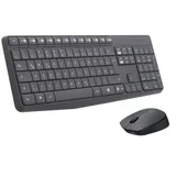 Logitech MK235 Combo Grau, Kabellose Maus-Tastaturkombination, Bluetooth, 2,4-GHz-Technologie
