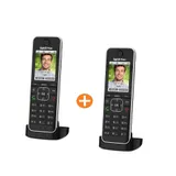 2x AVM FRITZ!Fon C6 Black schnurloses DECT Komforttelefon für FRITZ!Box