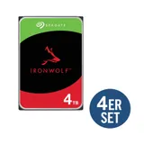Seagate 4er Set IronWolf NAS HDD ST4000VN006 - 4 TB 3,5 Zoll SATA 6 Gbit/s CMR