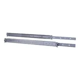 Inter-Tech Teleskopschienensatz 455 mm, 50-80 cm 88887221 2HE Silber