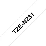 Brother TZe-N231 Schriftband, schwarz auf weiss 12mm x 8m unlaminiert