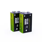 Verico Loop Energy 2-Pack 9V Block-Akku Li-Ion 500 mAh