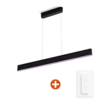 Philips Hue White & Color Ambiance Ensis Pendelleuchte sw, inkl. Dimmschalter V2