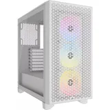 Corsair 3000D Gaming PC Gehäuse Midi-Tower Weiß Seitenfenster