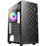 AZZA Spectra Black ATX Gaming Tower, RGB Beleuchtung, Glasfenster