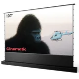 AWOL Vision Motorisierte Bodenleinwand mit ALR Beamer Leinwand, 120"