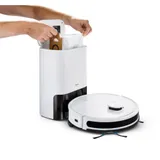 MEDION MD 11415 X20 Laser Saugroboter mit Absaugstation, weiß/schwarz