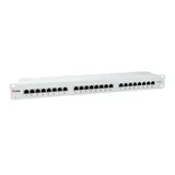 EQUIP 326325 24-Ports Cat.6 Geschirmtes Patch Panel, Hellgrau