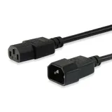EQUIP 112100 Hochwertiges Netzkabel, C13 auf C14, 1.8m