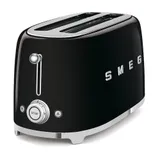 SMEG TSF02BLEU 50s Style 4 Scheiben Langschlitz Toaster Schwarz